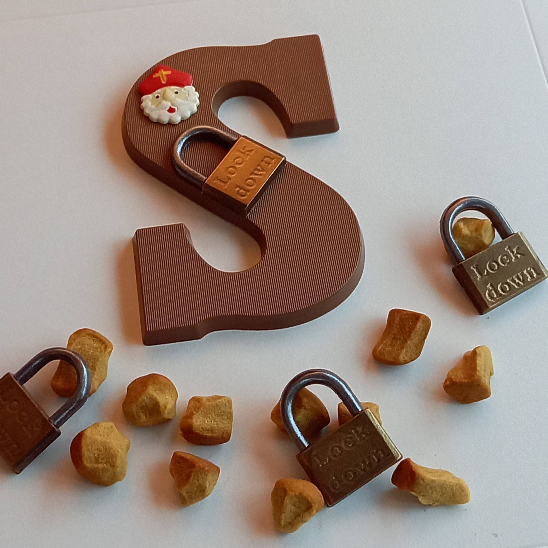 Lockdown chocolade letter Sinterklaas